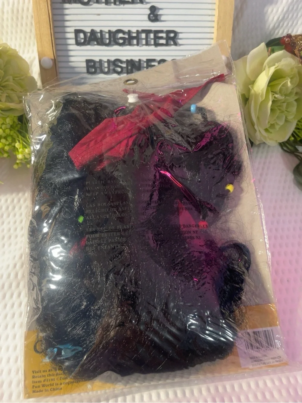 Caribbean Pirate Wig with Red Headband -